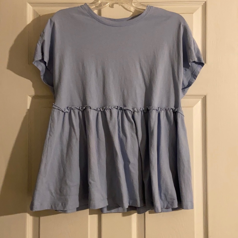 NWOT Petite peplum top